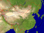 China Satellit + Grenzen 1600x1200